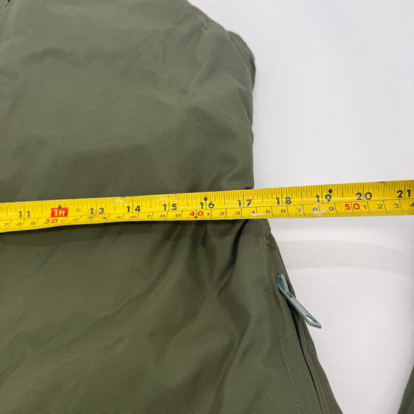 Vintage Edco Insulated Winter Bib Overalls Nylon Military Green Men 30 x 32 - Picture 14 of 15